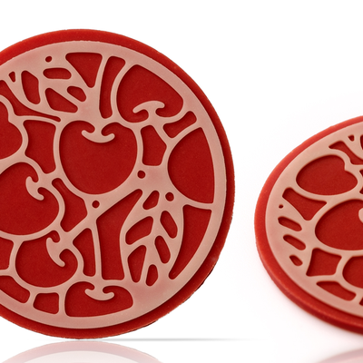 Cialde tonde ciliegia