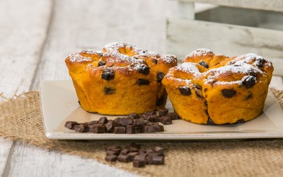 ZuccaParty Rosa con cubetti di cioccolato