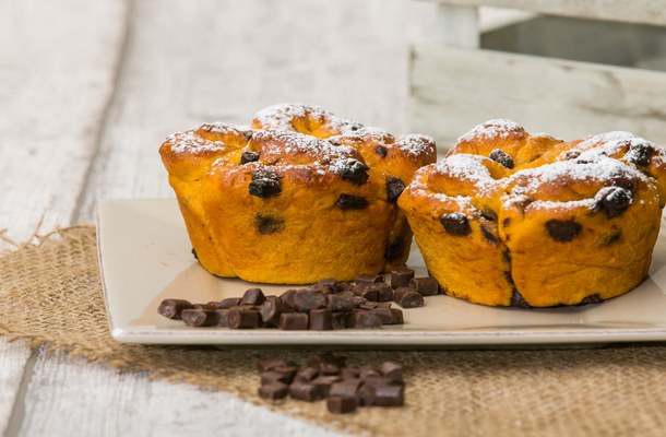 ZuccaParty Rosa con cubetti di cioccolato